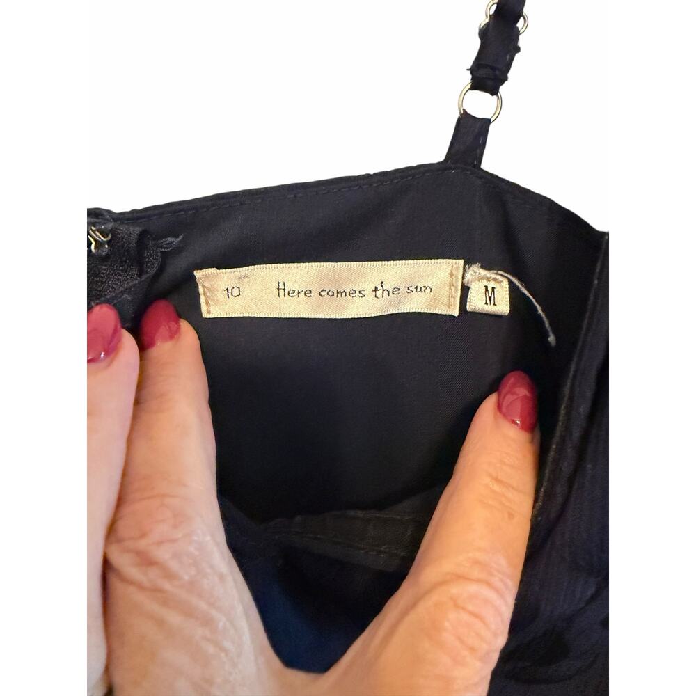 Here Comes the Sun Navy High Low Dress - Size M - Picture 2 of 14